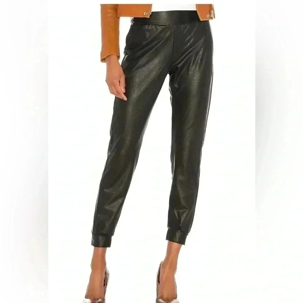 Commando faux leather jogger in black S - Picture 4 of 11